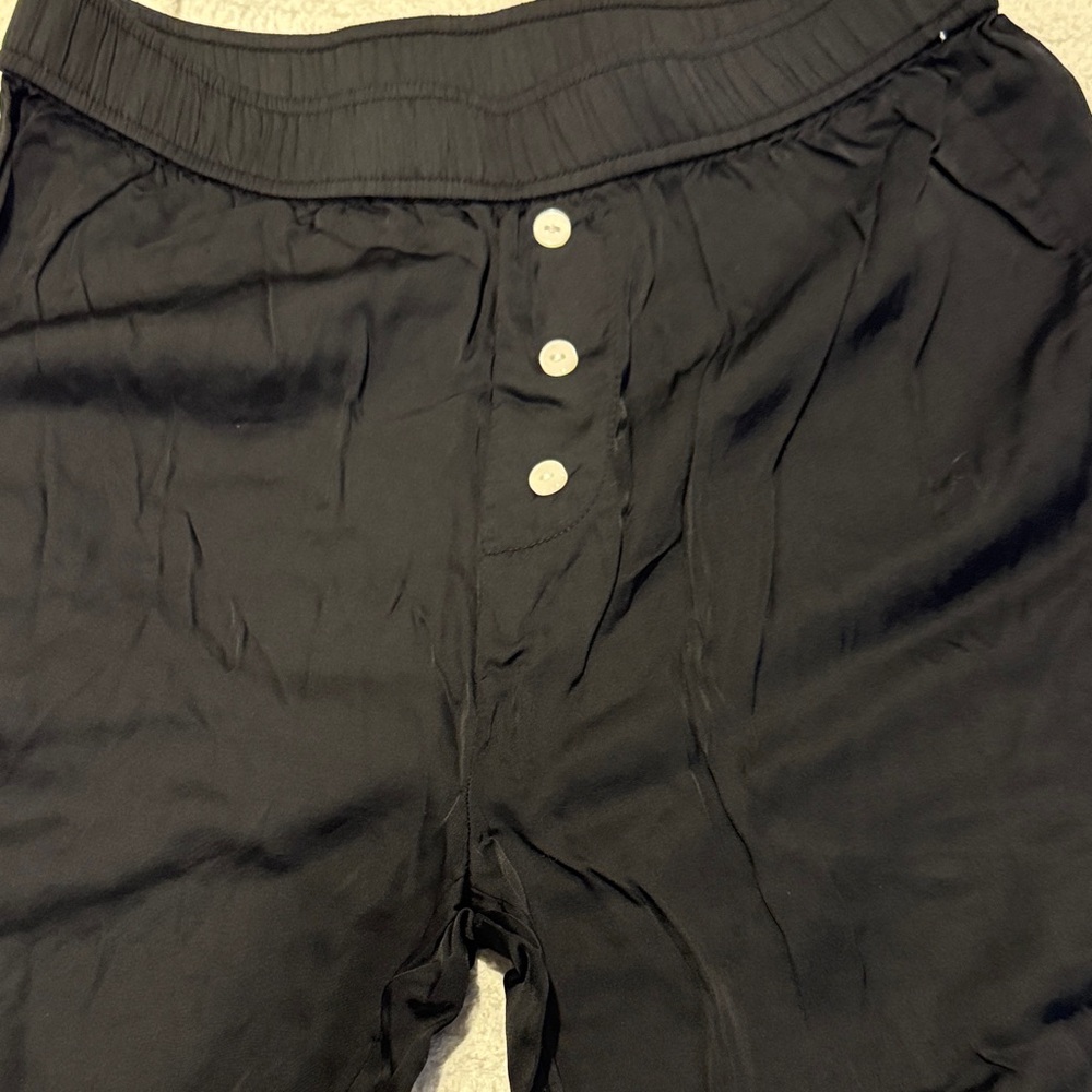 Anthropologie Midnight Black Flare Pants - Picture 3 of 9